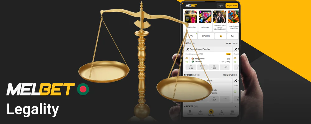 Information regarding the legality of the Melbet app