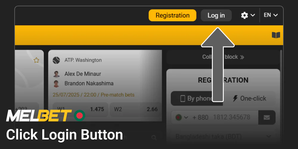 Access your Melbet account by logging in