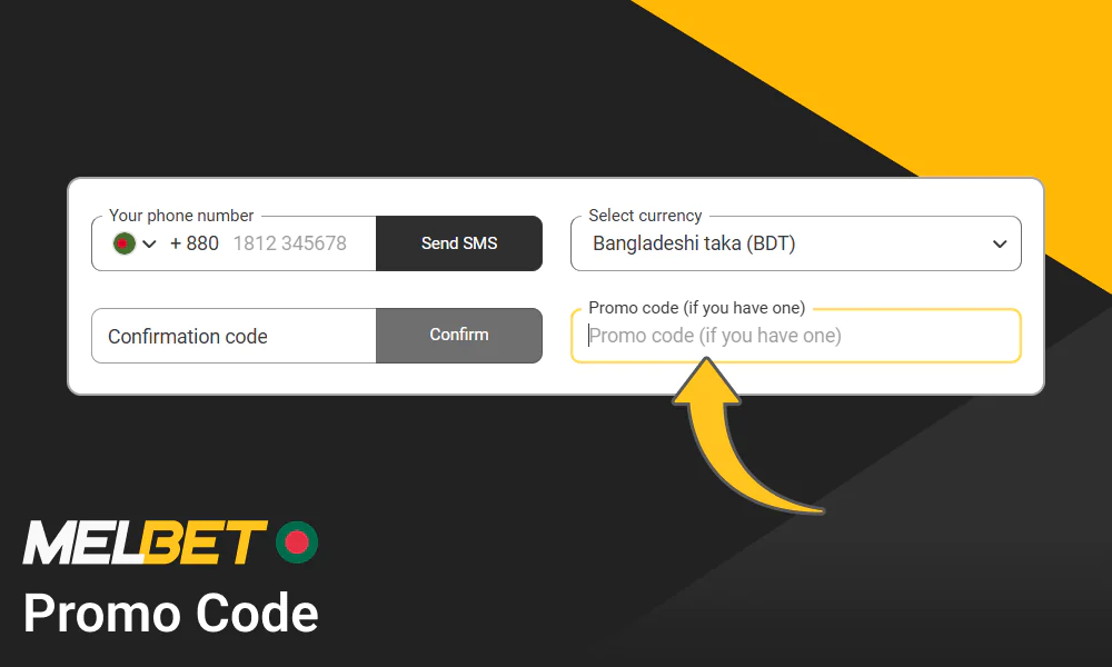 A guide to using the promo code on the Melbet Bangladesh website